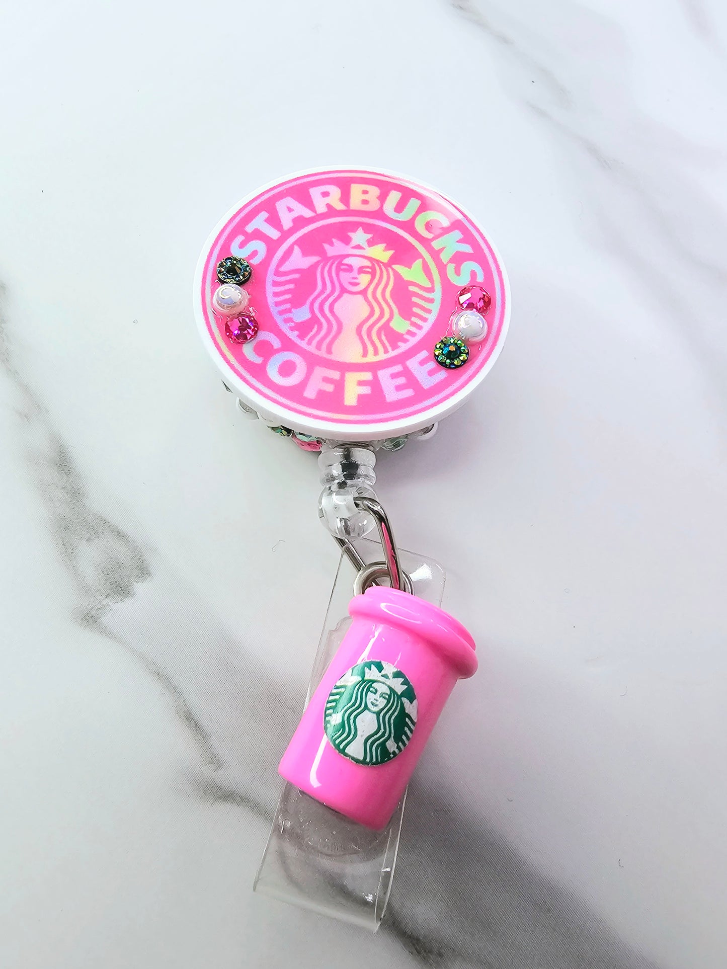 Pink coffee logo